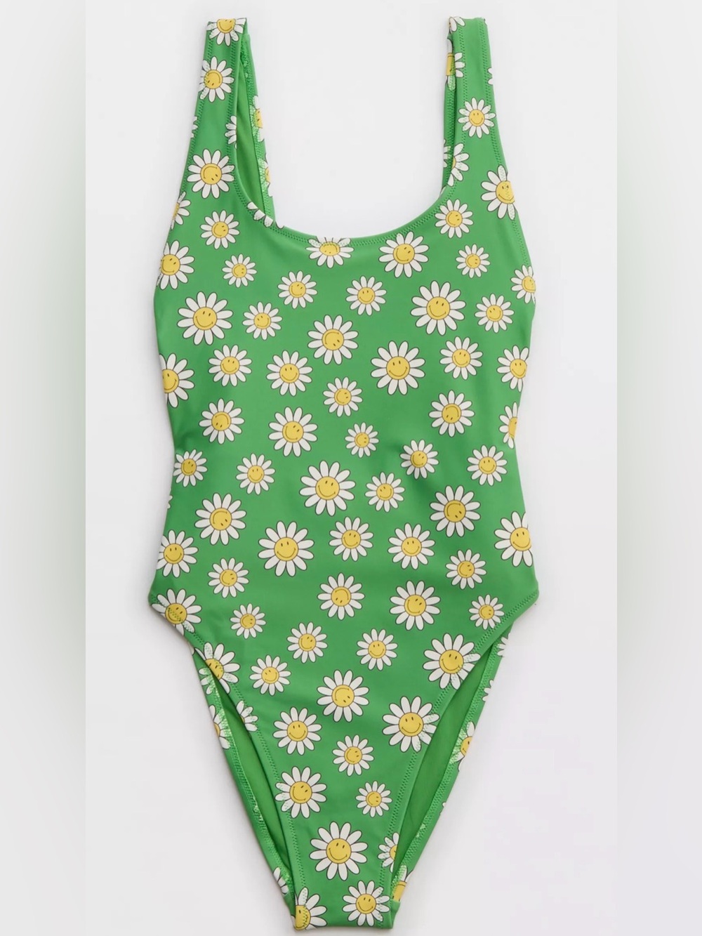 Aerie Smiley® Birthday Scoop Cheekiest One Piece Swimsuit Sz M Beachy NWT New - Picture 2 of 8
